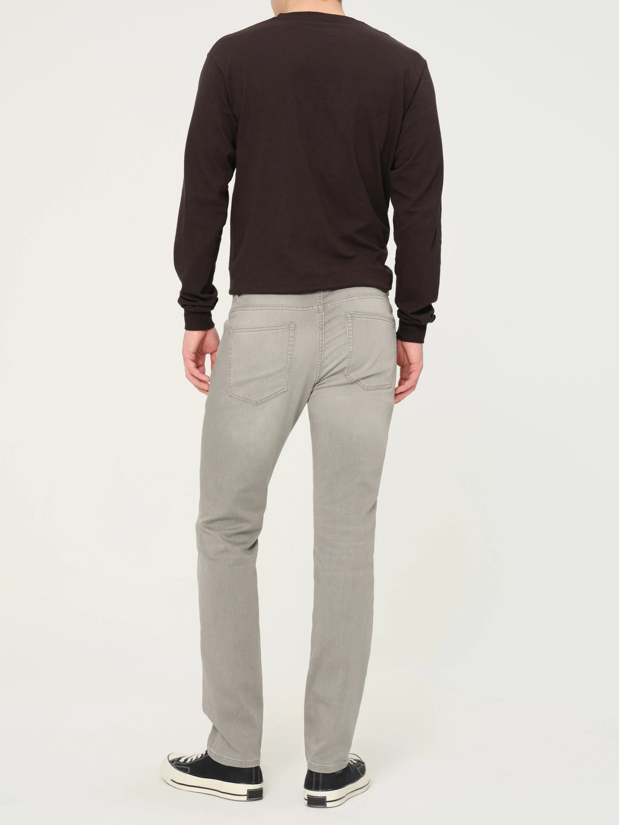 Nick Slim in Grey Washed Knit