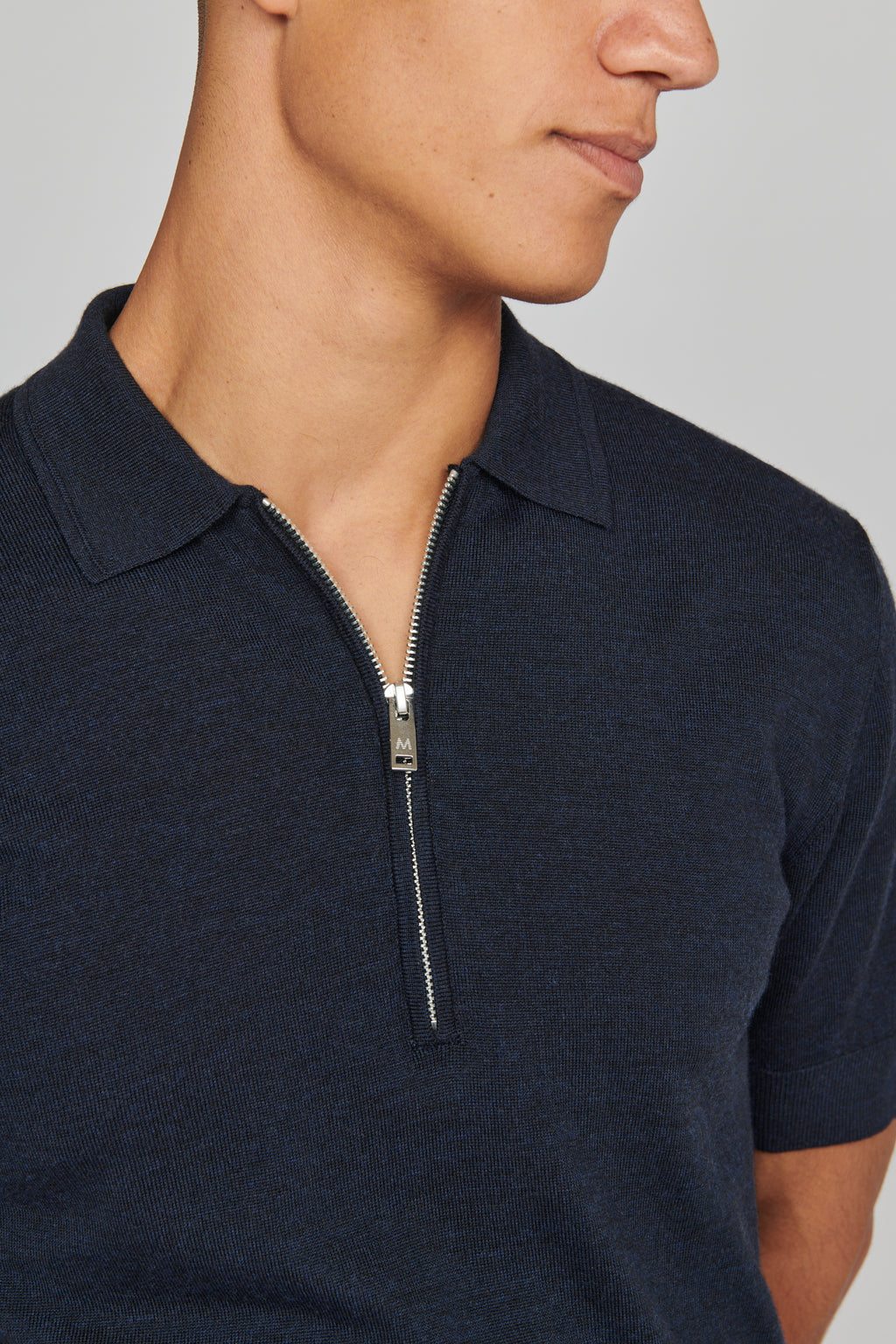 MAPolo Knit in Dark Navy