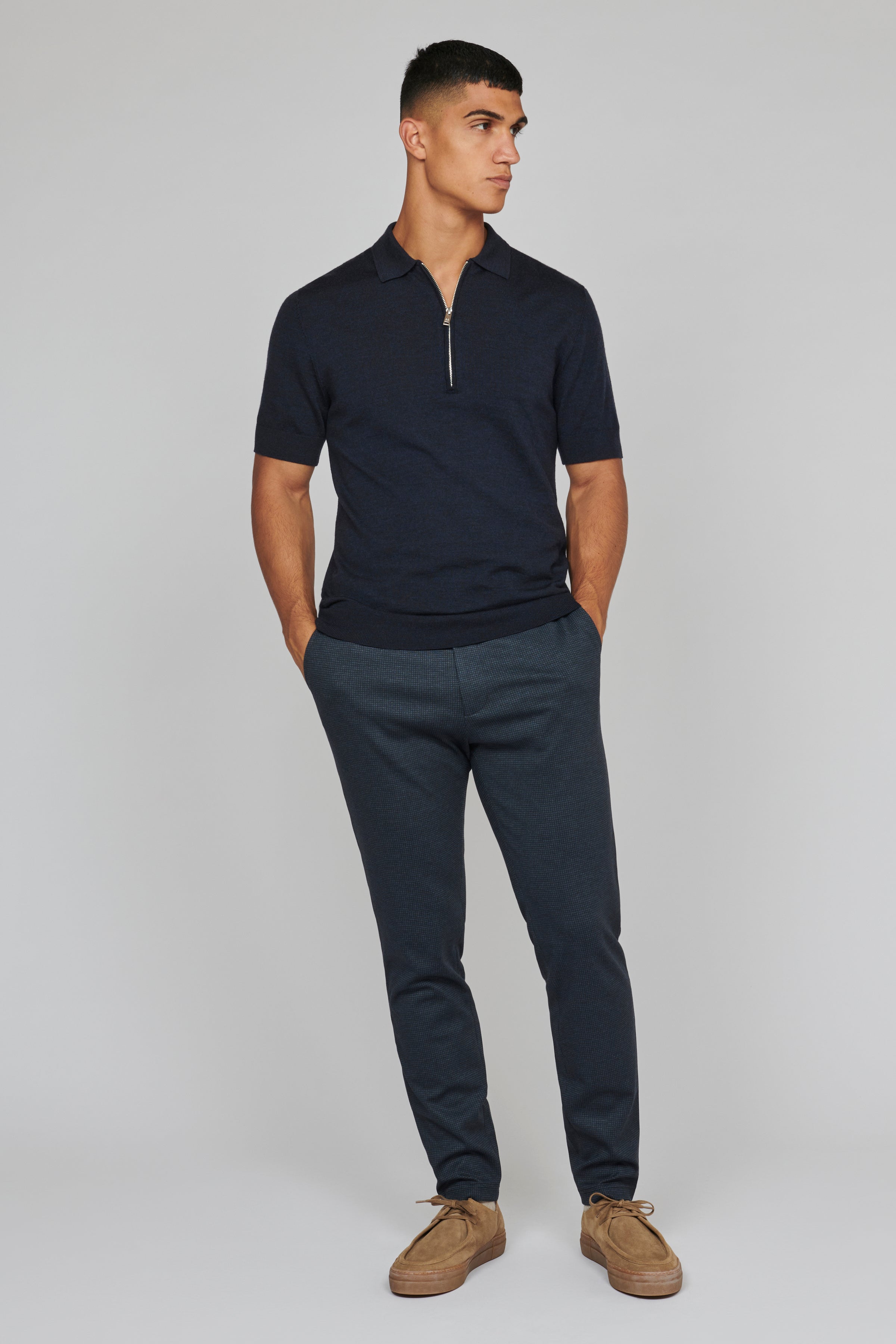 MAPolo Knit in Dark Navy