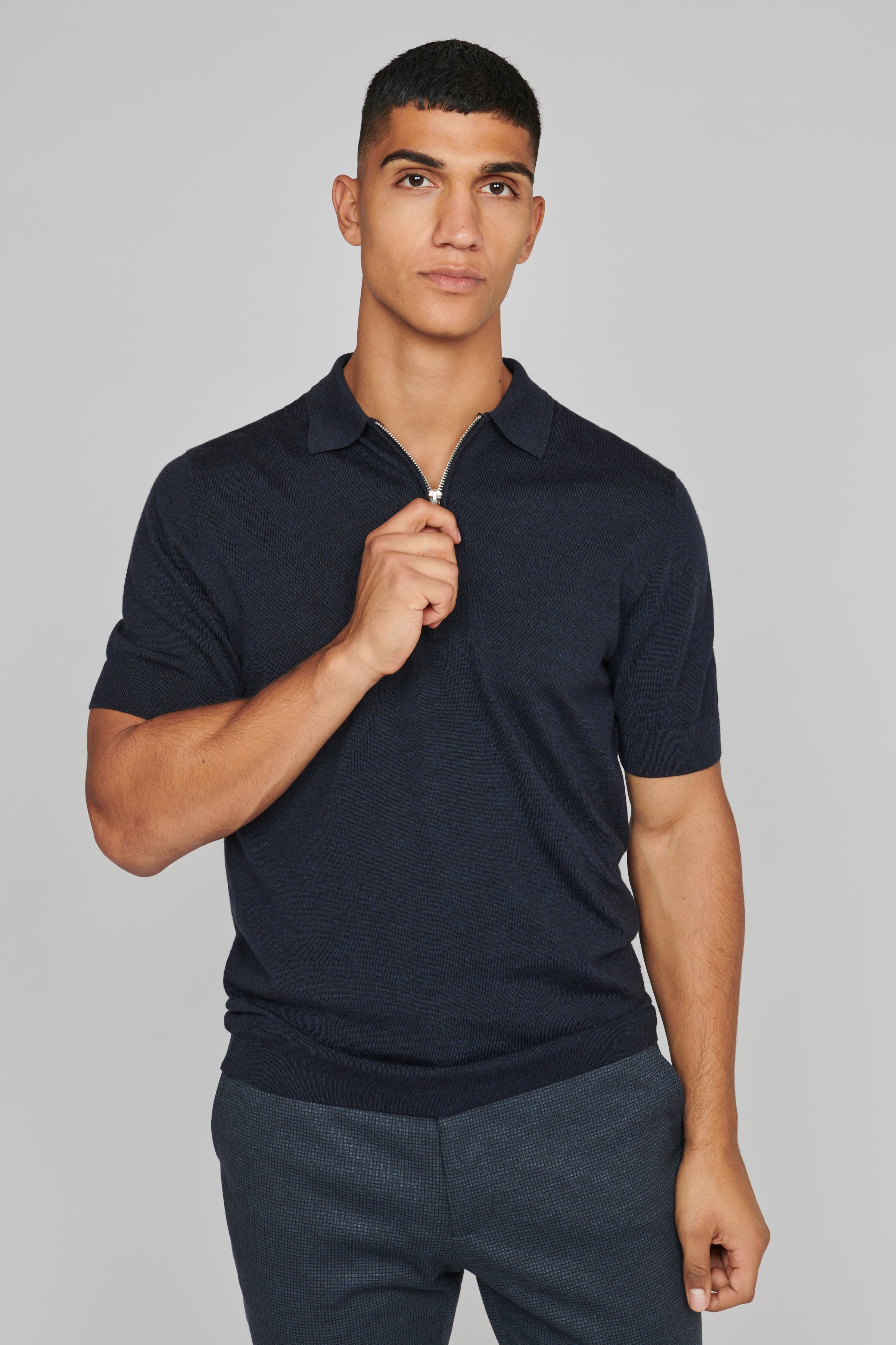 MAPolo Knit in Dark Navy