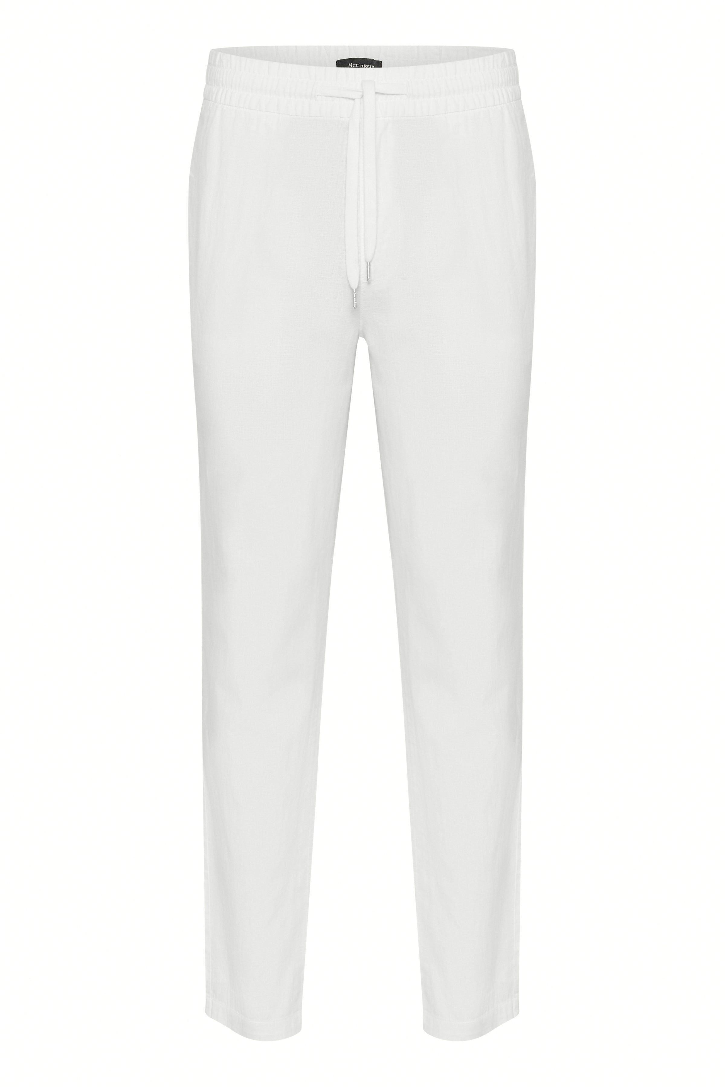 MaBarton Linen Pant in Broken White