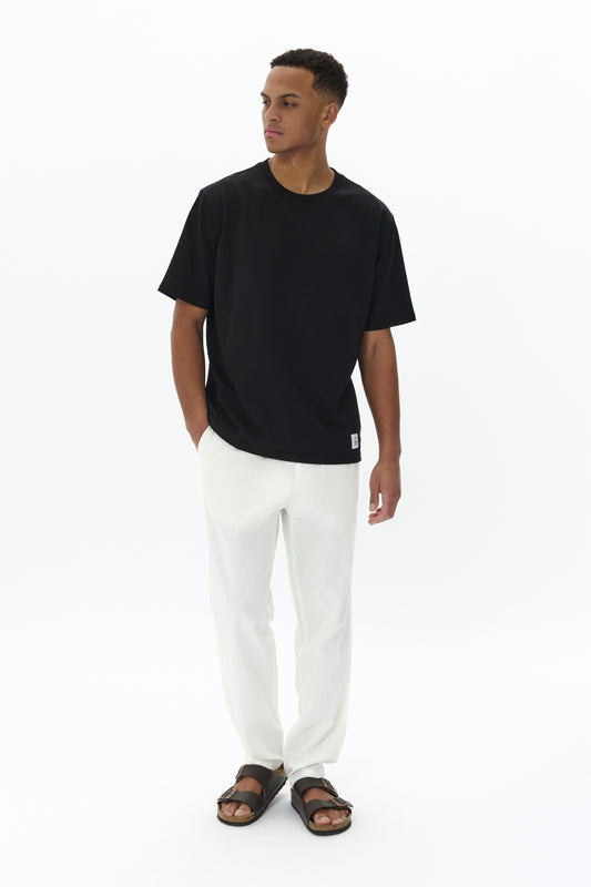 MaBarton Linen Pant in Broken White