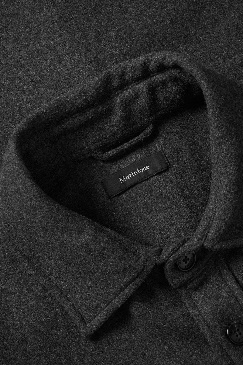 MAcracow Wool Shirt in Dark Grey