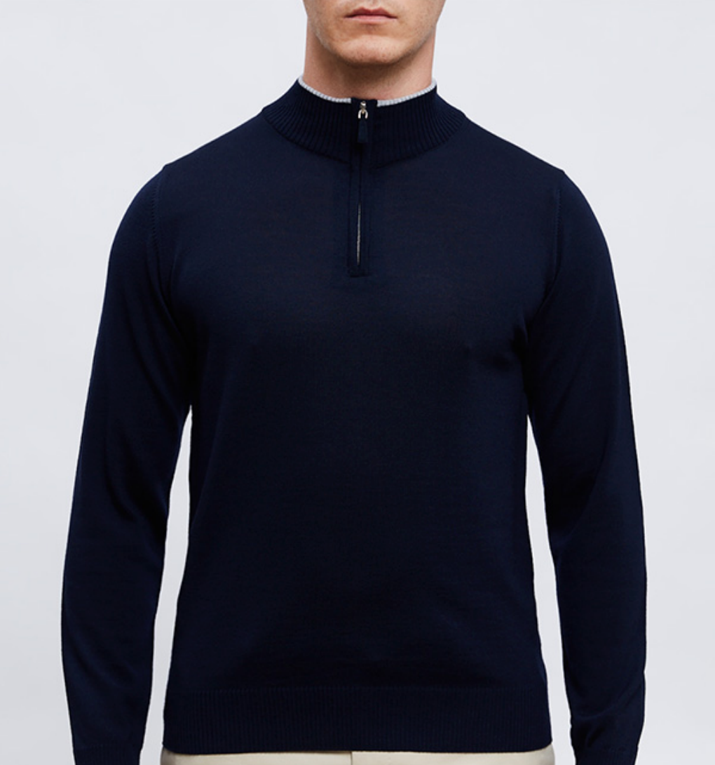 Light Gauge Cardigan in Navy