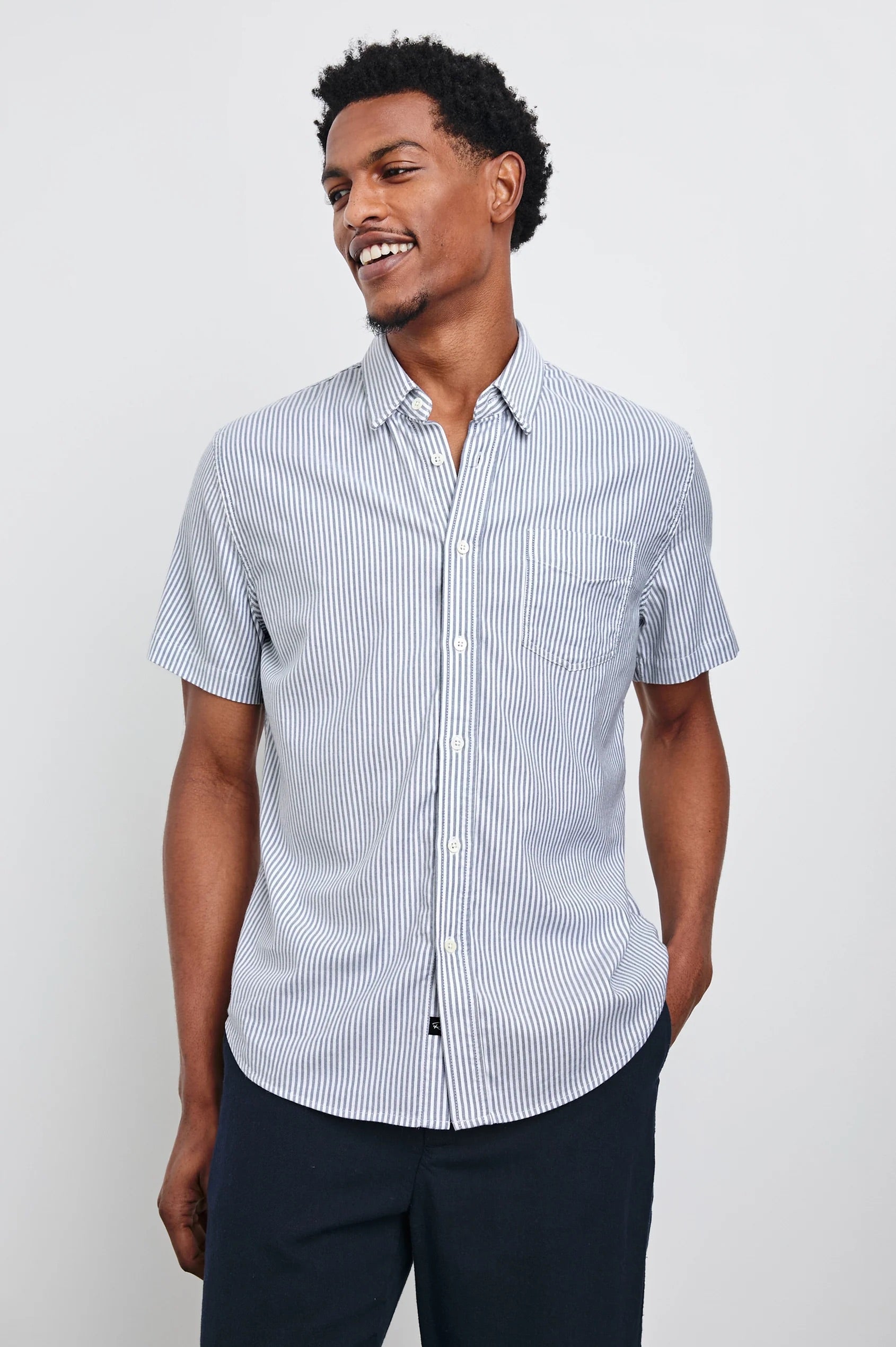 Kieren Shirt in Blue Striped