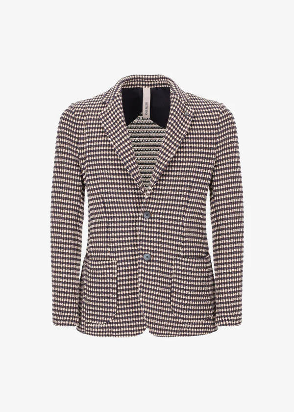 Jacket Reg in Blu Cream