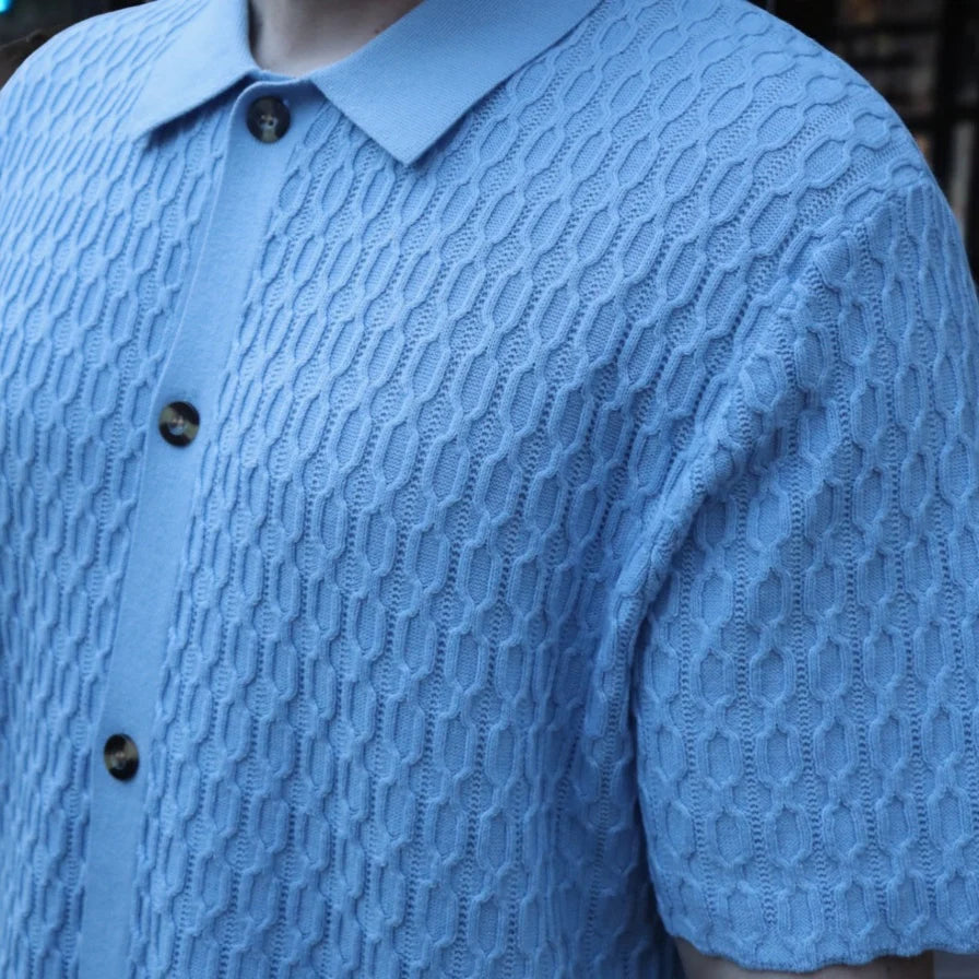 The Alder Chain Knit Polo