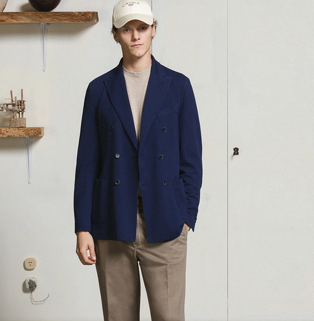 Oxford Blazer in Navy