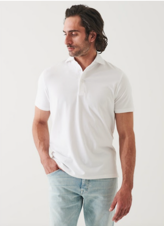 Iconic Stitch Polo in White