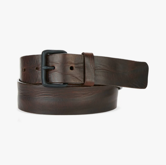 Darren Skrunchy Belt in Dark Brown