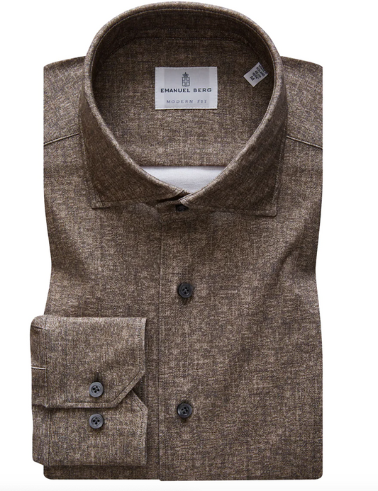 Modern 4-Flex Shirt in Dark Brown