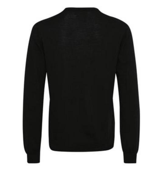 Margrate Merino Pullover in Black