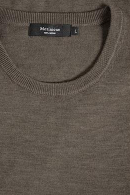 Margrate Merino Pullover in Brown Soil Melange