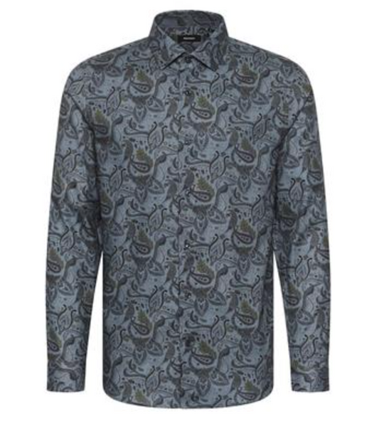 MaTrostol BE Shirt in Navy Paisley