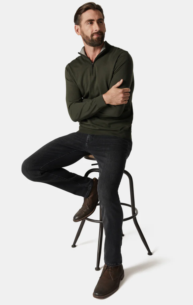 Cool Slim leg Denim in Dark Smoke Refined