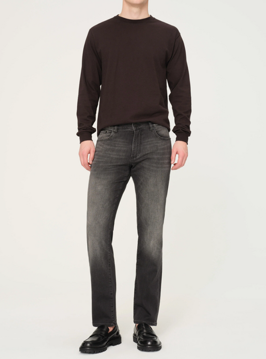 Nick Slim Jeans in Washed Black Knit