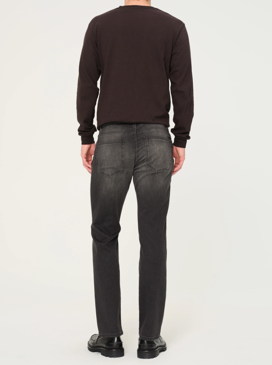 Nick Slim Jeans in Washed Black Knit