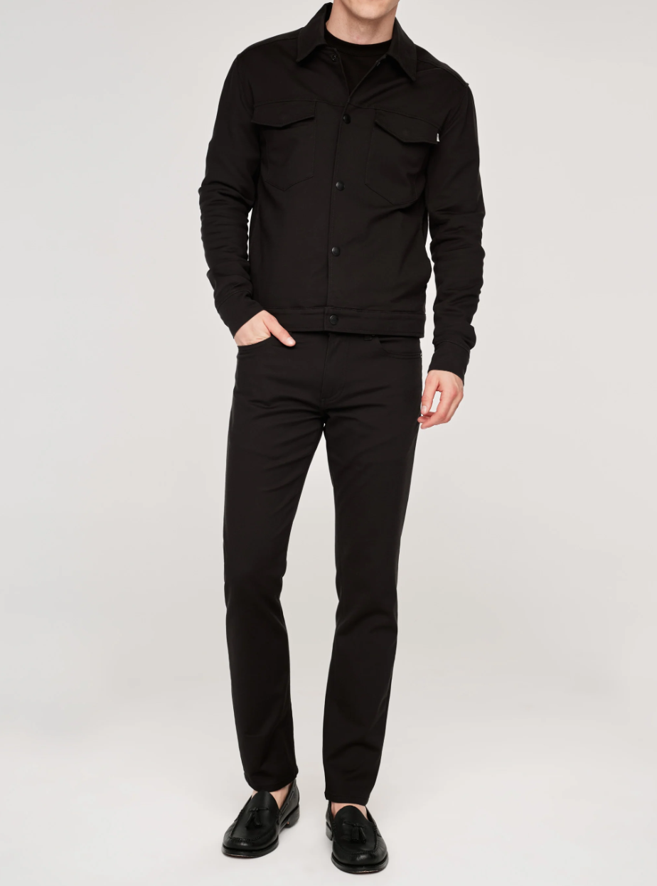 Vaughn Trucker Jacket in Black Onyx