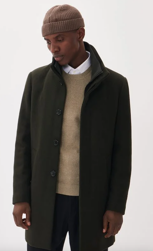 Harvey Classic Wool Jacket in Forest Night