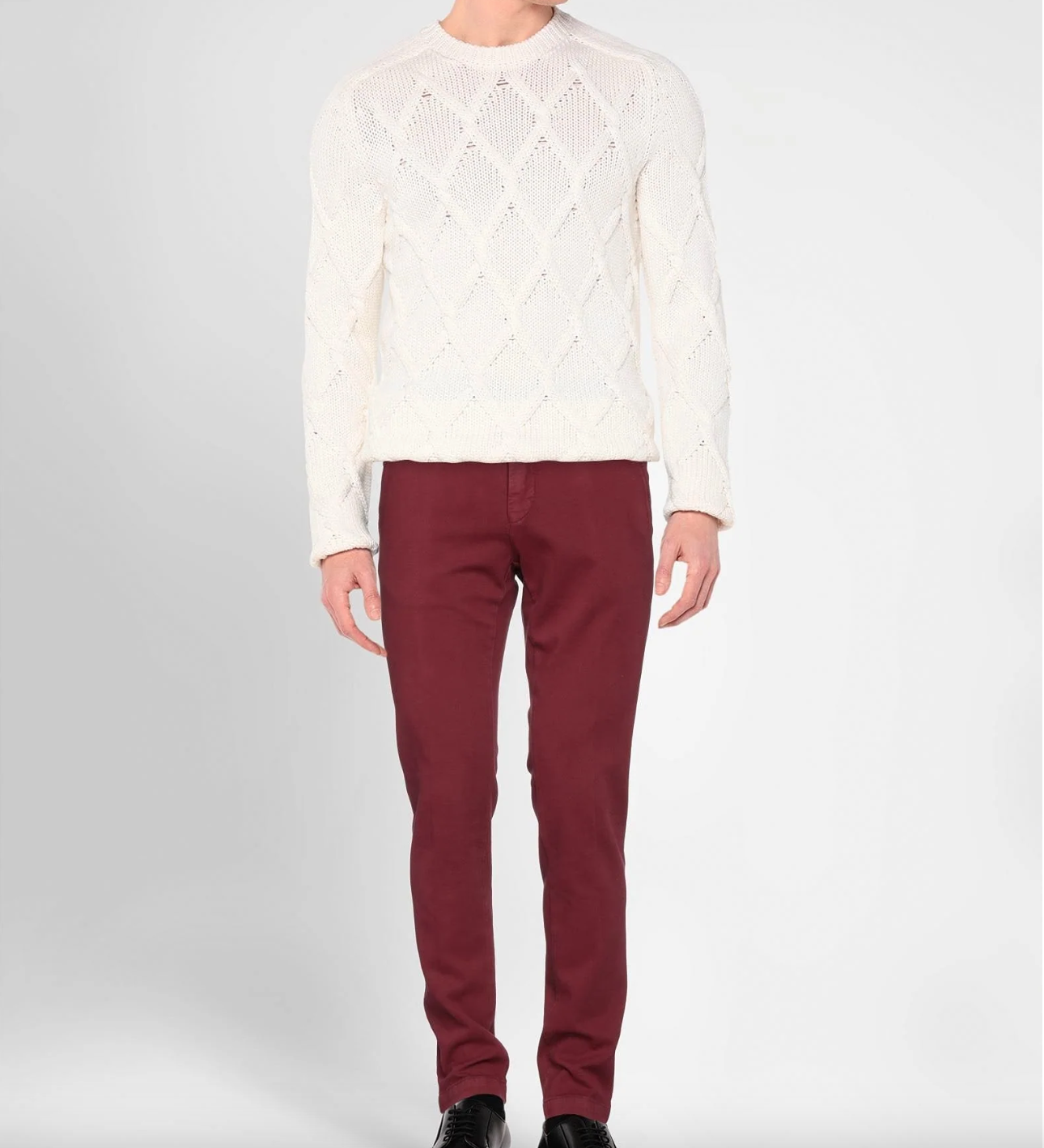 Torino Premium Chino in Burgundy