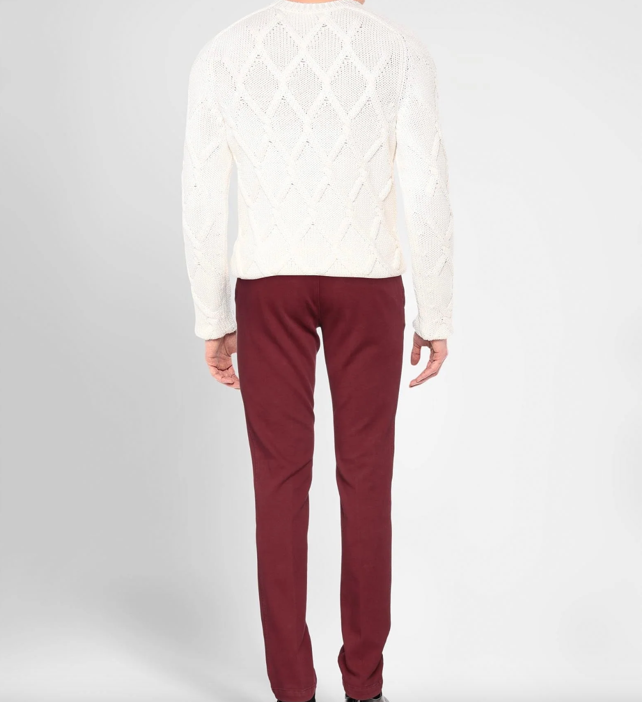 Torino Premium Chino in Burgundy