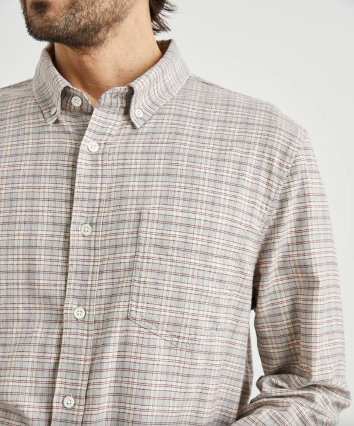 Reid Shirt in Grey Heather Cran