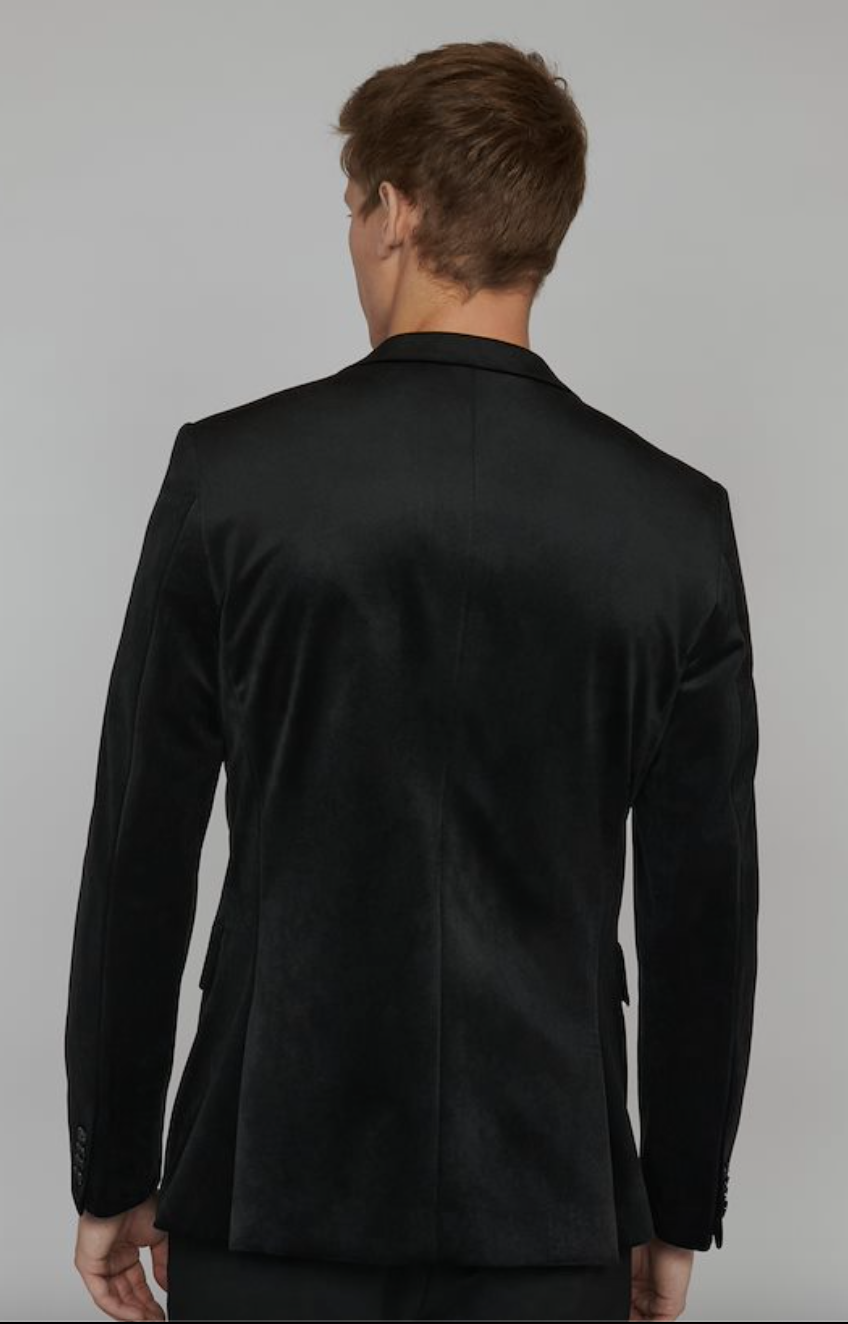 MaGeorge Velvet Blazer in Black