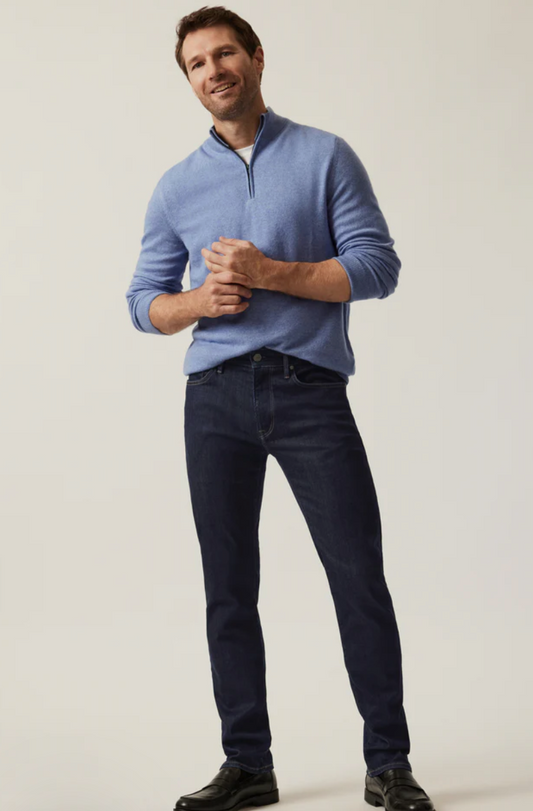 Cool Slim Leg Denim in Deep Blue Refined