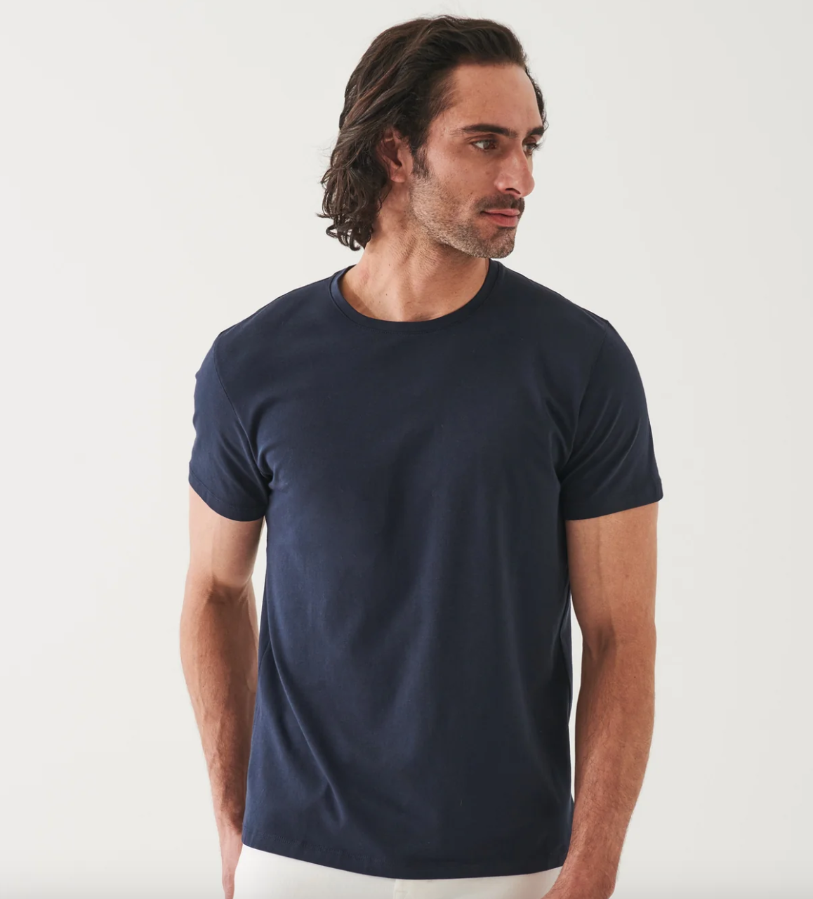 Iconic Pima Tee in Dark Navy