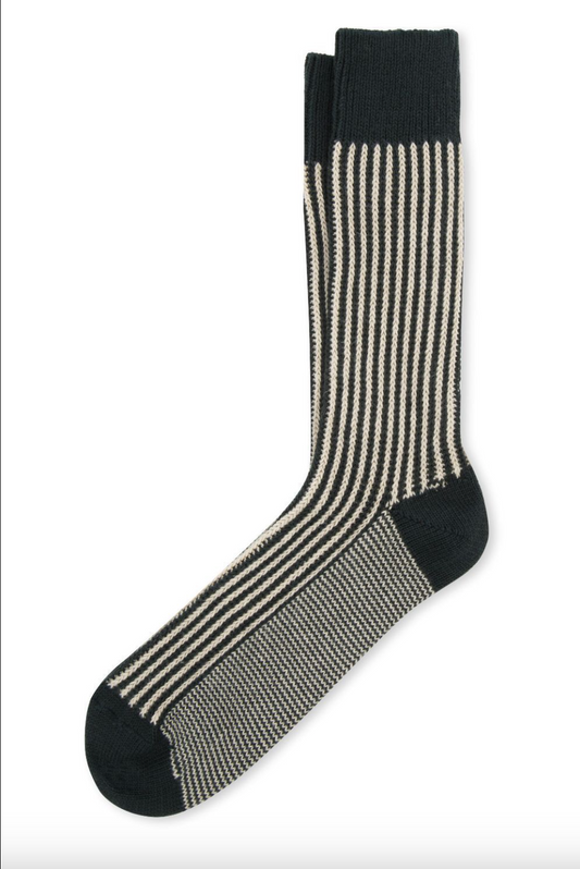 Calze Two-Tone Striped Cotton Socks