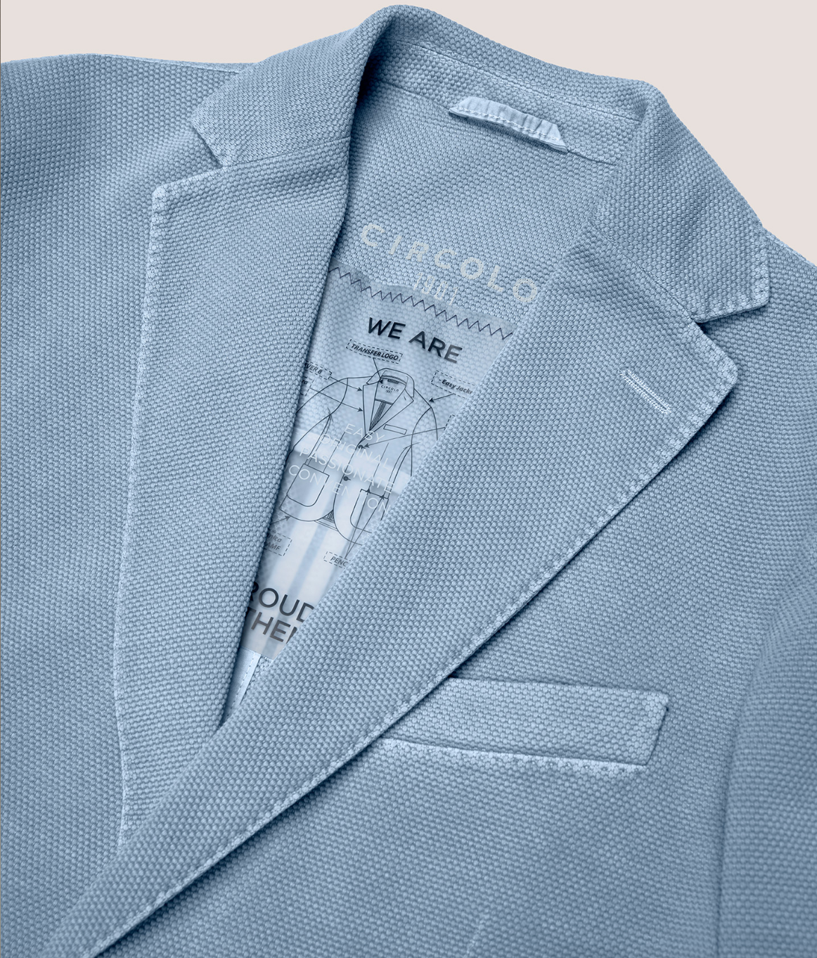 Oxford Blazer in Powder Blue