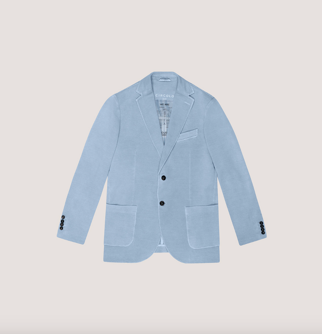 Oxford Blazer in Powder Blue
