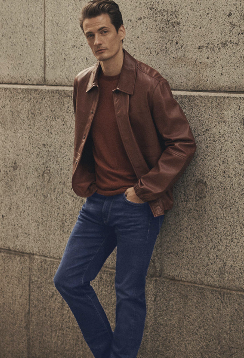 Cool Tapered Leg Jeans In Dark Shaded Organic