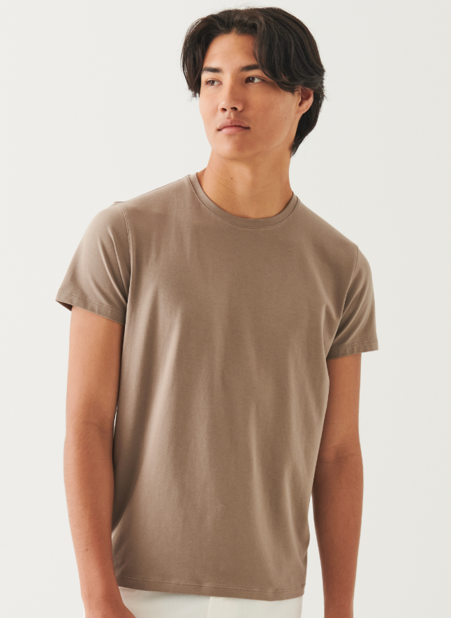 Iconic Pima Tee in Beachnut