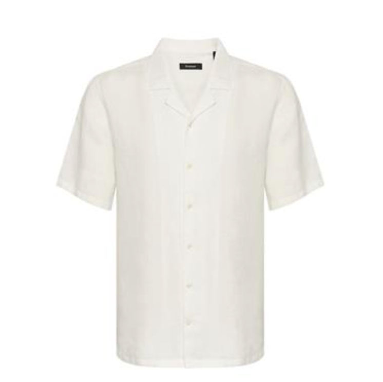 MaKlampo Linen SS Shirt in Off White