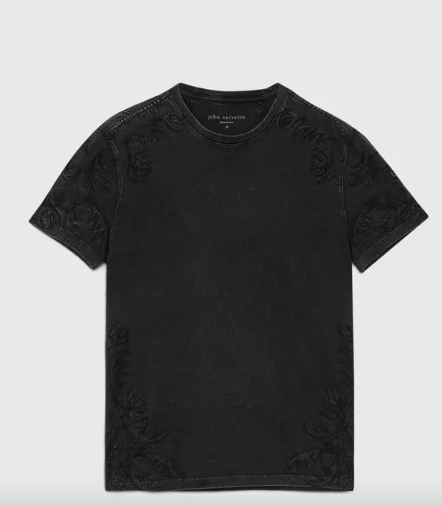 Western Motif Tee in Black