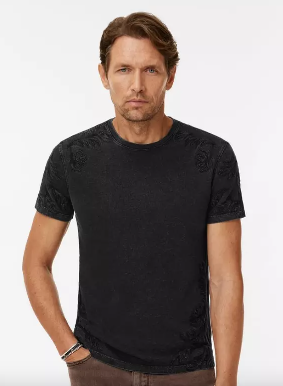 Western Motif Tee in Black