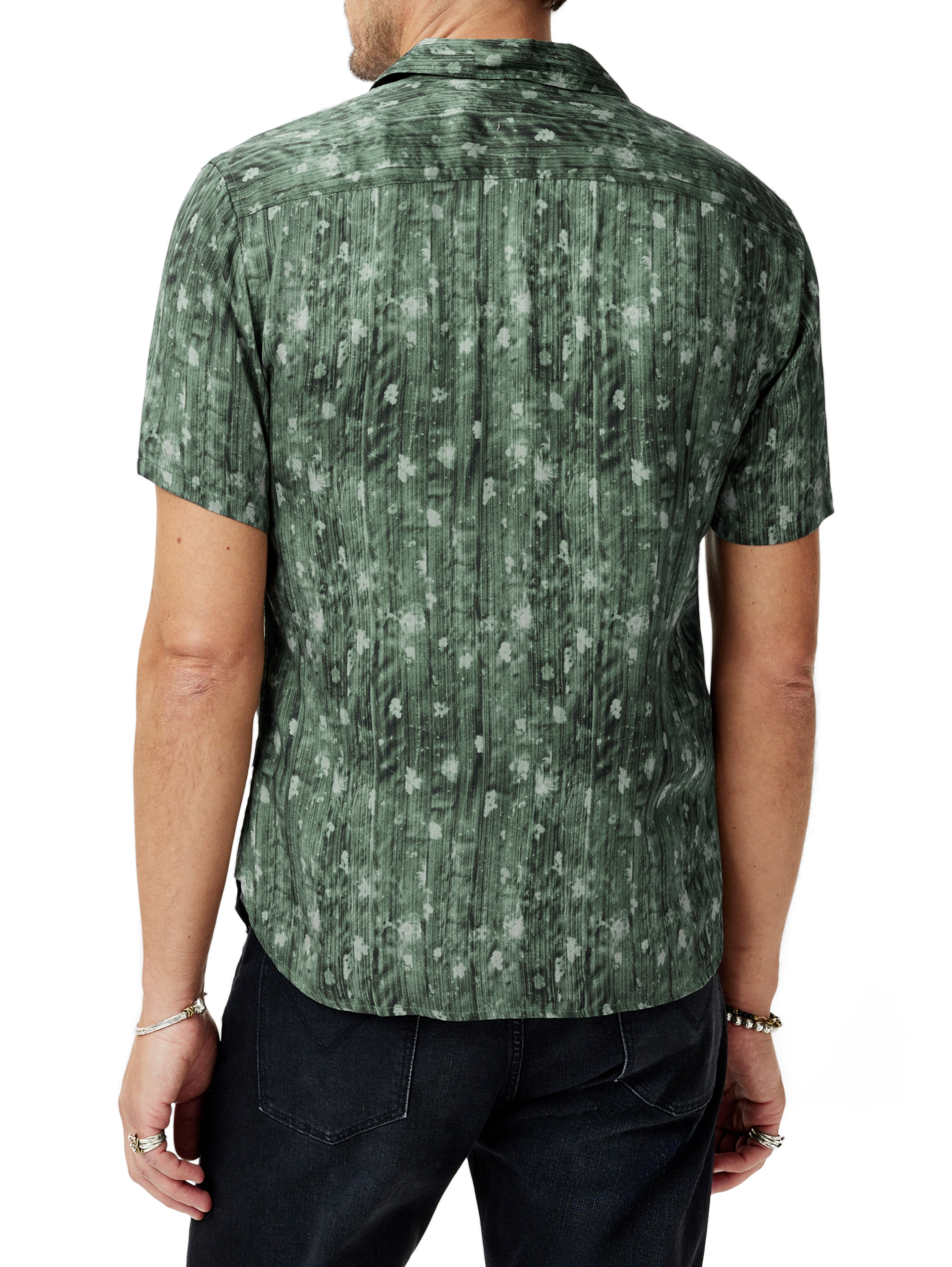 Sean SS Button Up in Clover Green