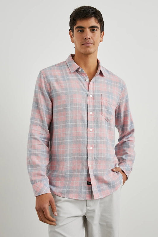 Wyatt Shirt in Guava Sea Glass