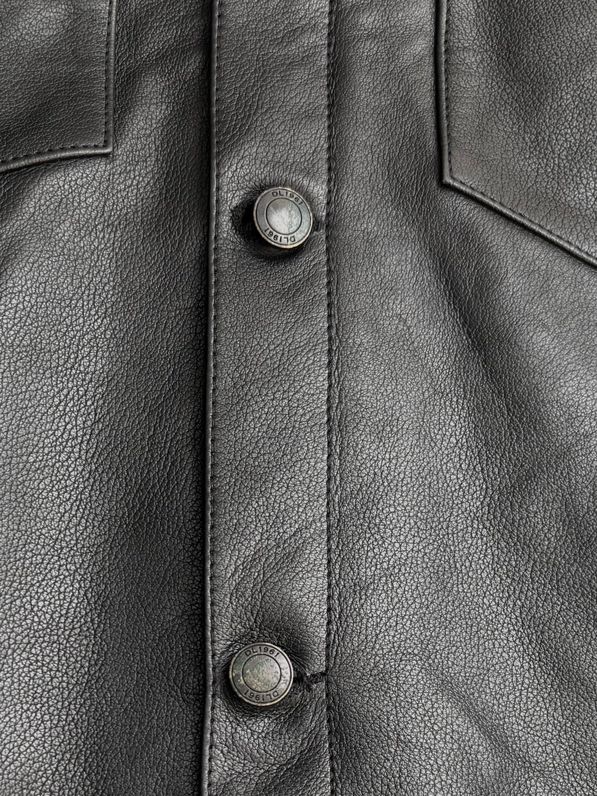 Vaughn Leather Jacket in Obsidian