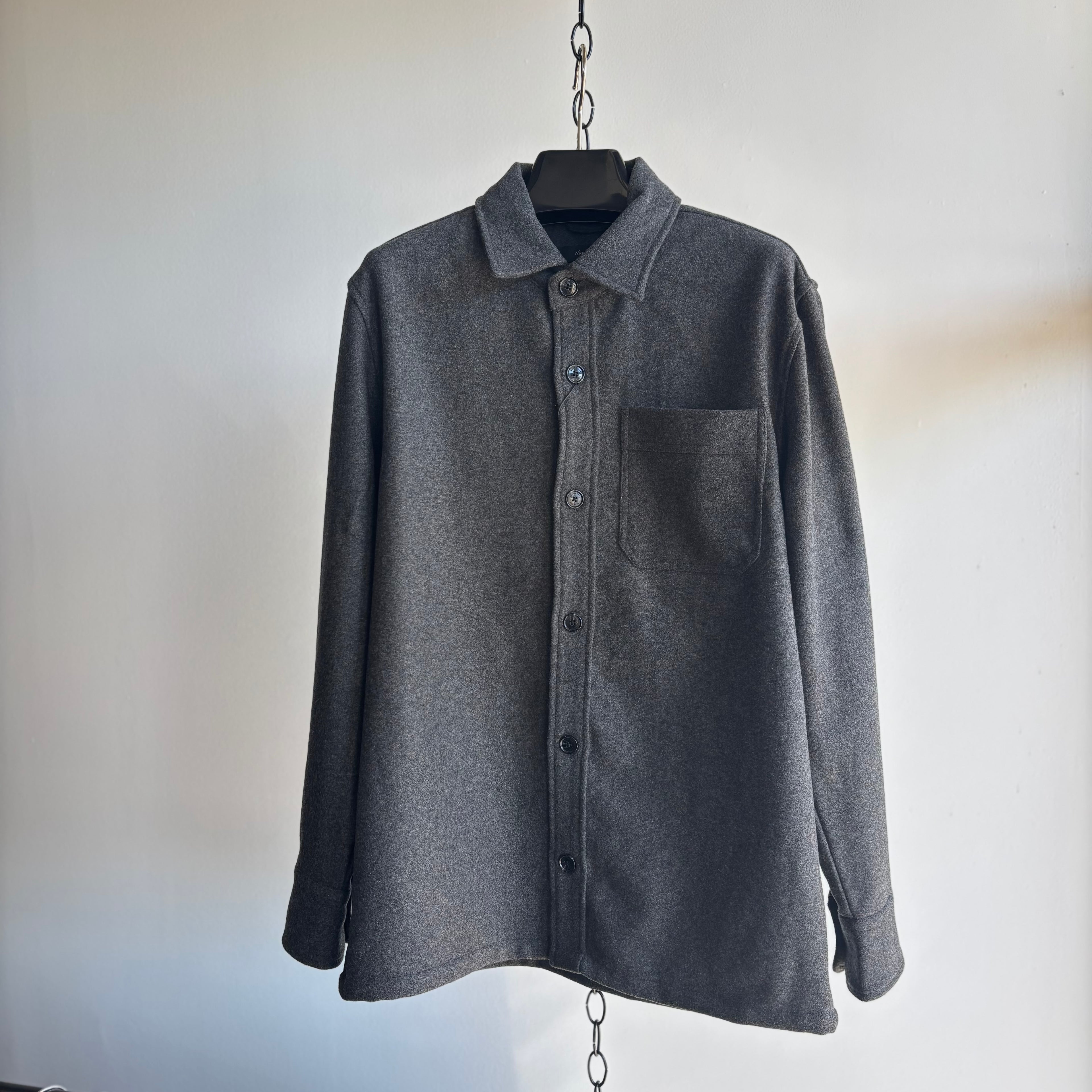 MAcracow Wool Shirt in Dark Grey