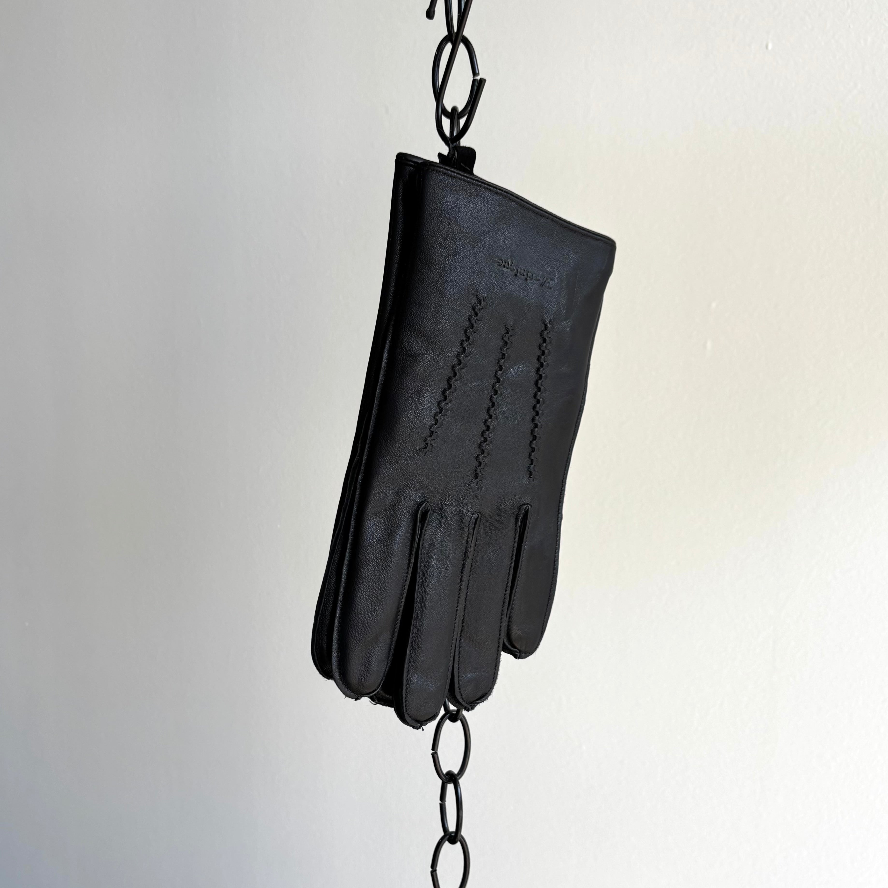 MAtrewy Classic Leather Gloves in Black