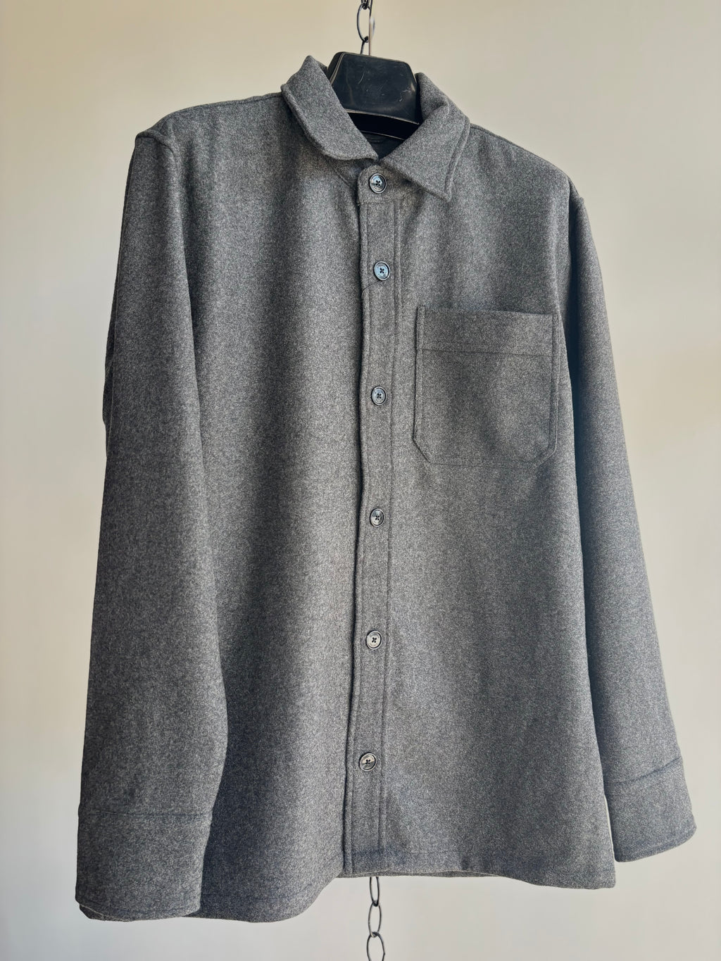 MAcracow Wool Shirt in Dark Grey