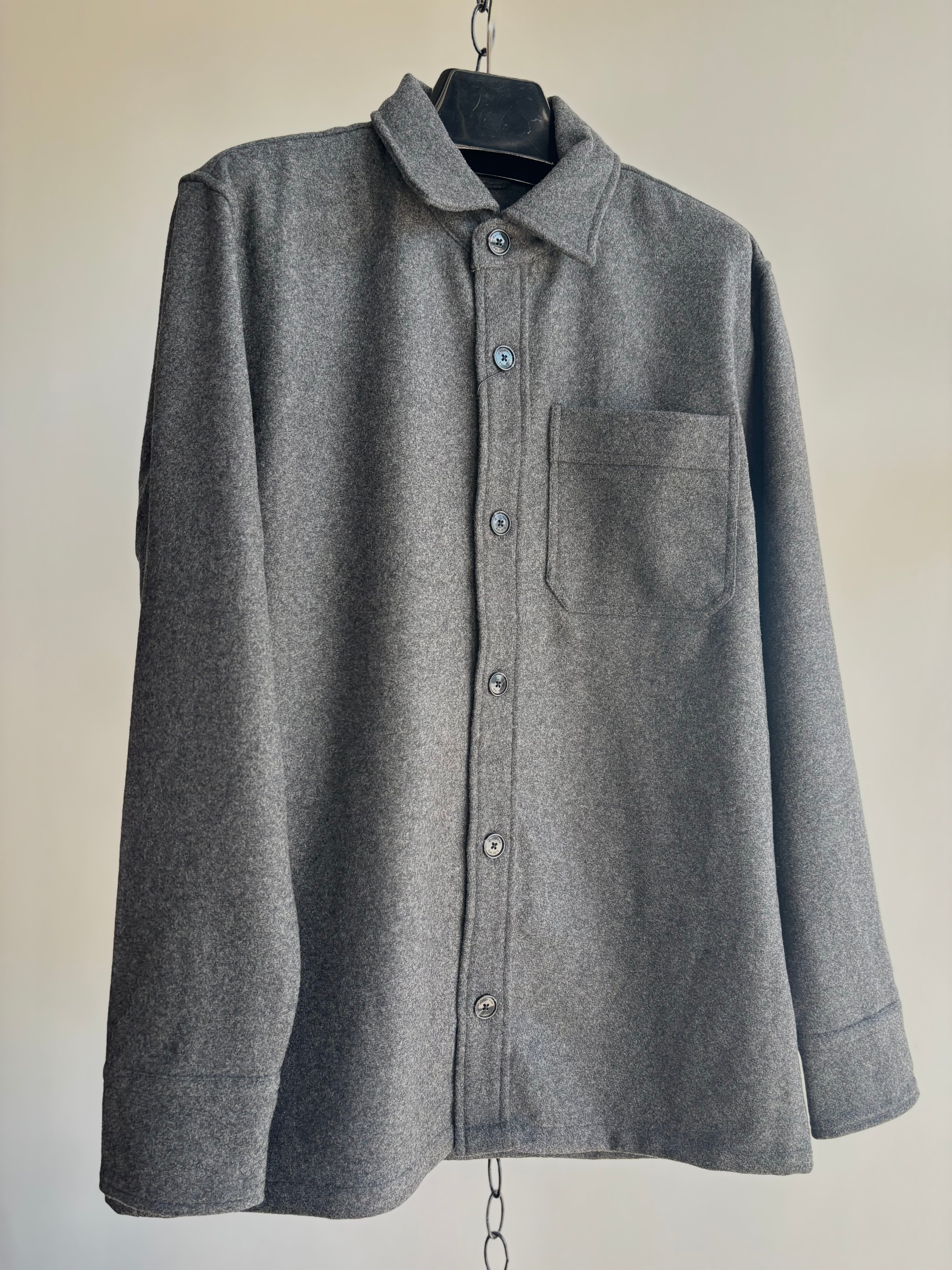 MAcracow Wool Shirt in Dark Grey