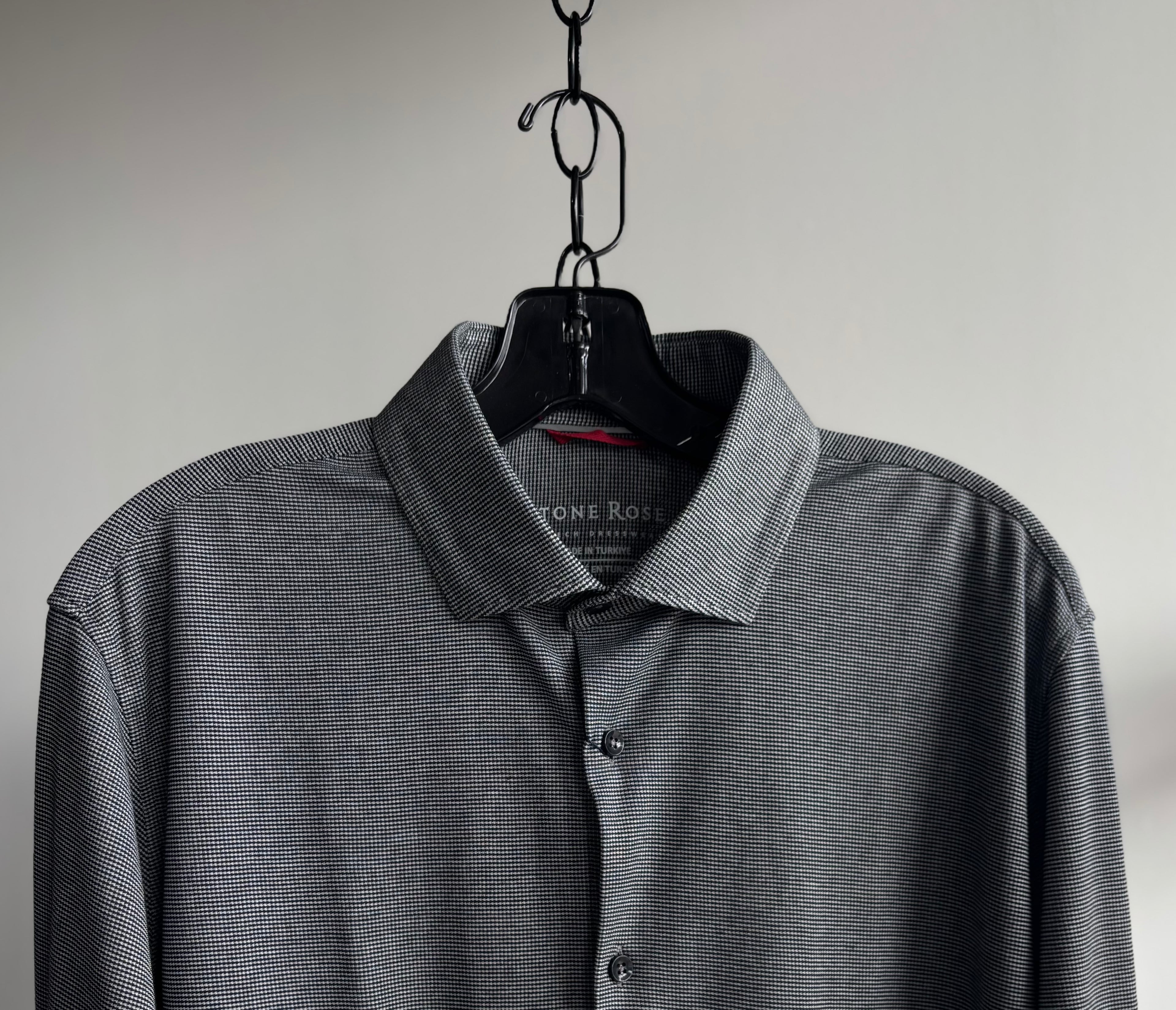 Long Sleeve Pique Knit in Grey