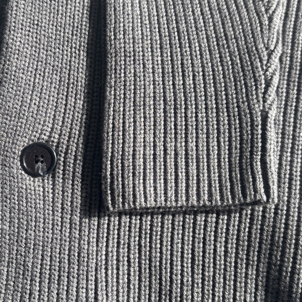 MAkrollo Cardigan in Medium Grey Melange