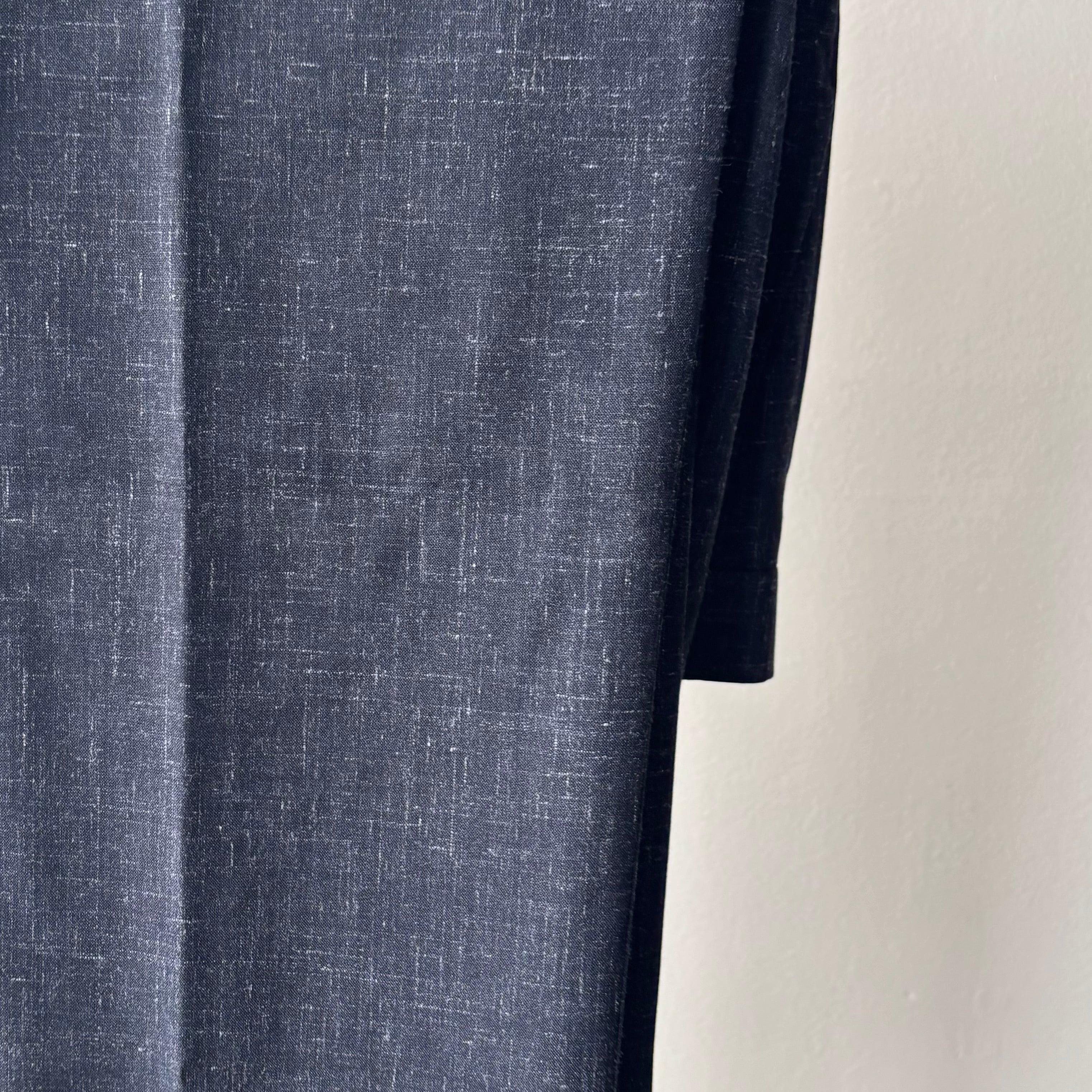 Maweller Pleat Pant in Dark Navy Melange