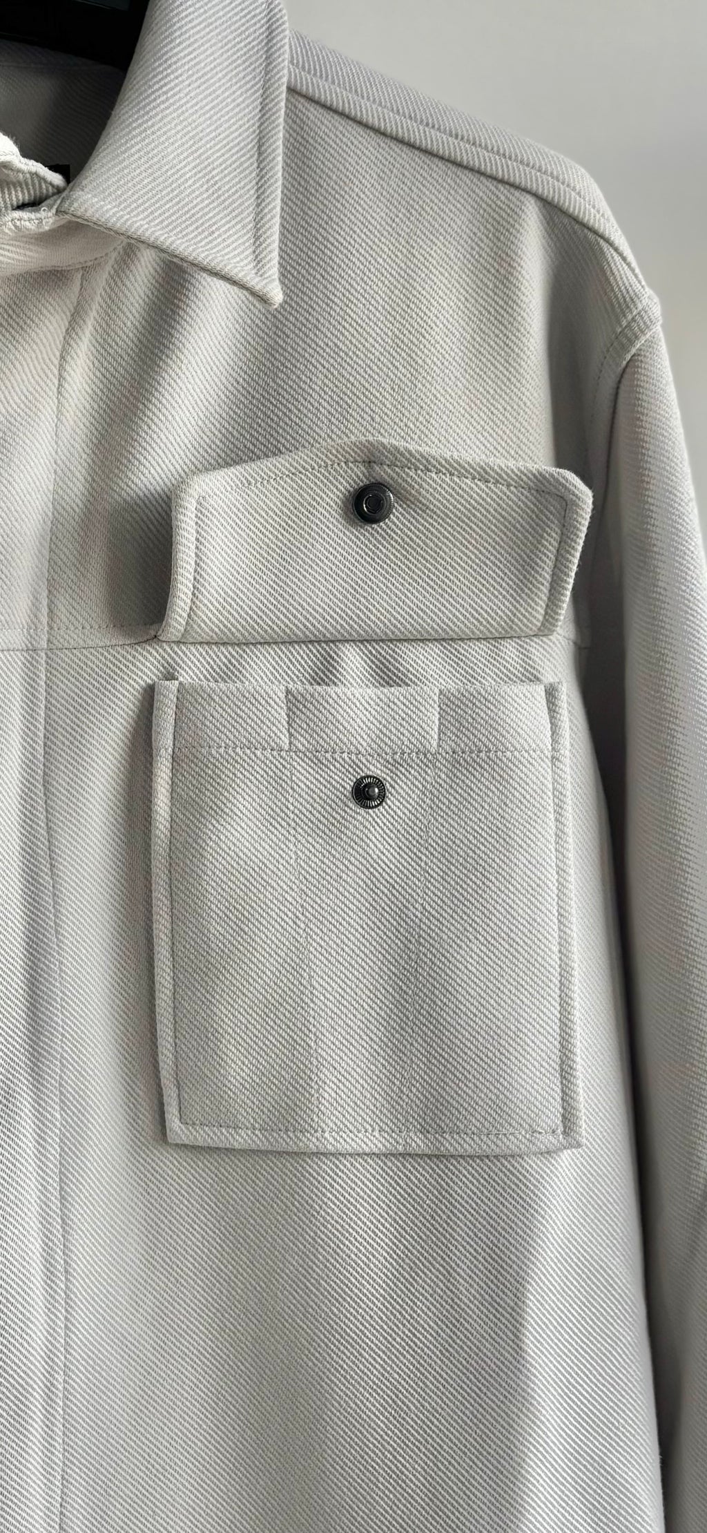 Twill Knit Jacket in Grey