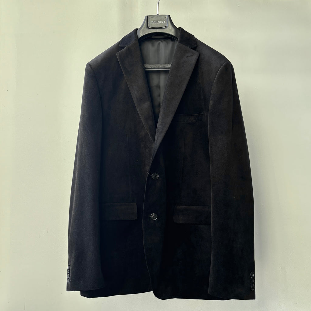 MaGeorge Velvet Blazer in Black