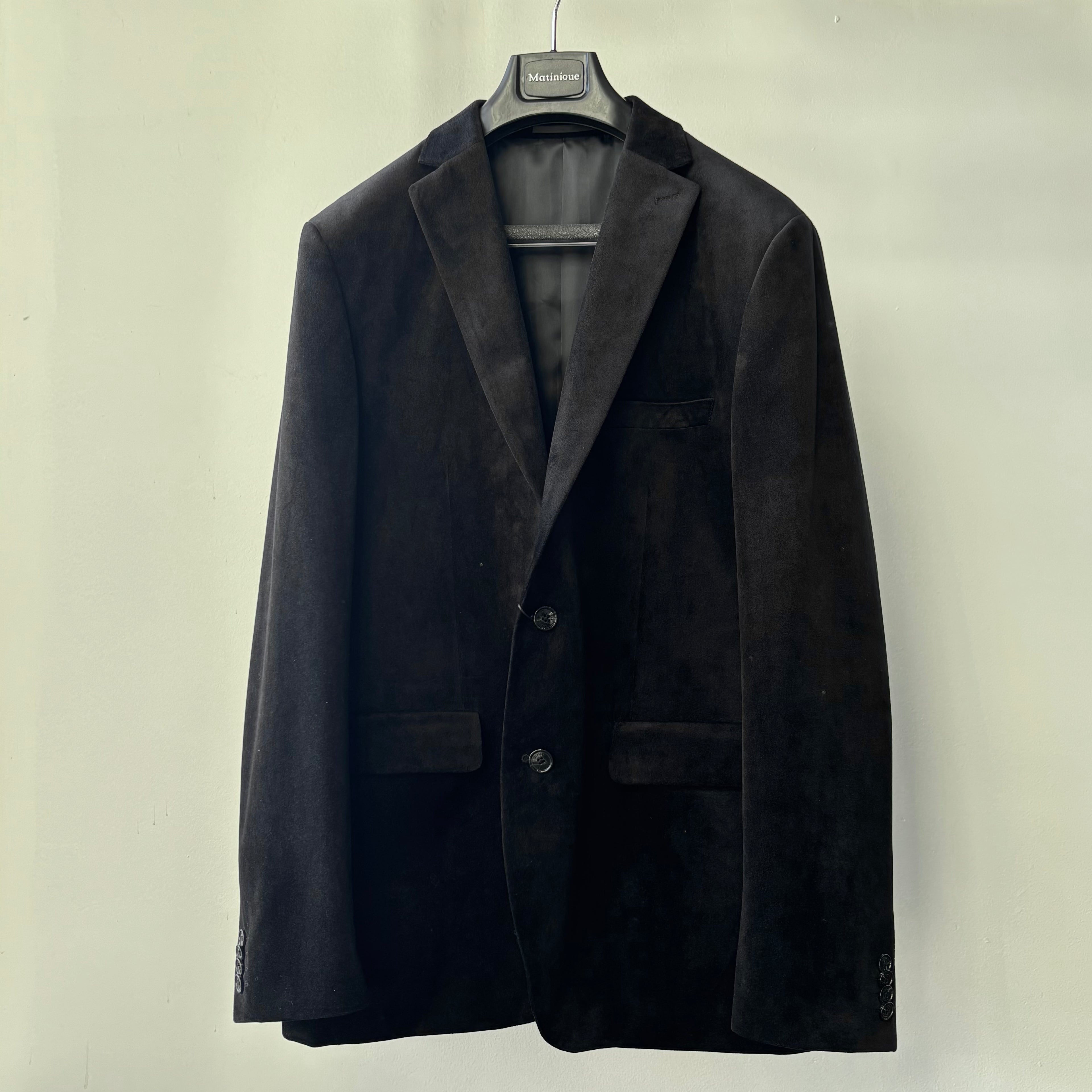 MaGeorge Velvet Blazer in Black